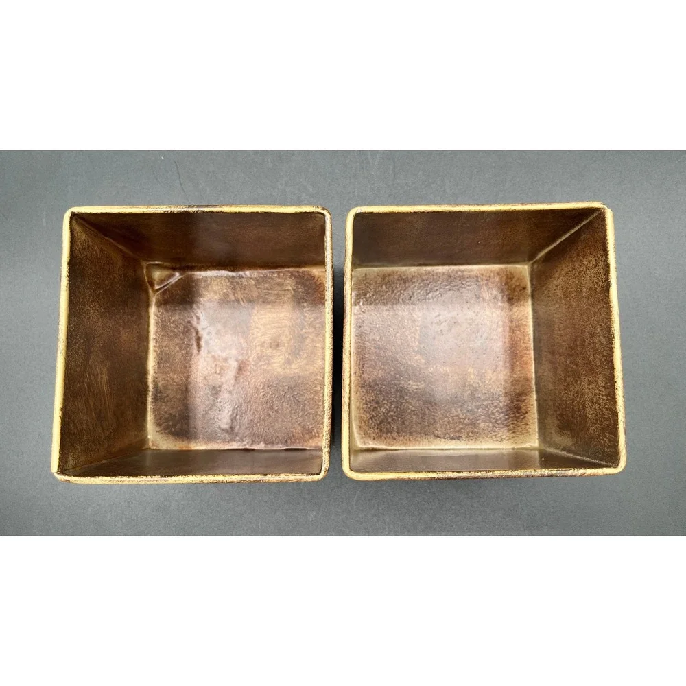 Vtg-Style Dairy Fresh Milk Metal Nesting Crates Tin 3 Piece‎ Set Farmhouse Decor